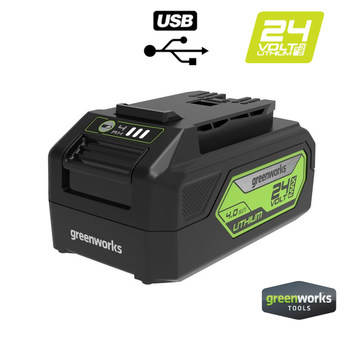 картинка Аккумулятор с USB разъемом Greenworks G24USB4 24V 4 Ач