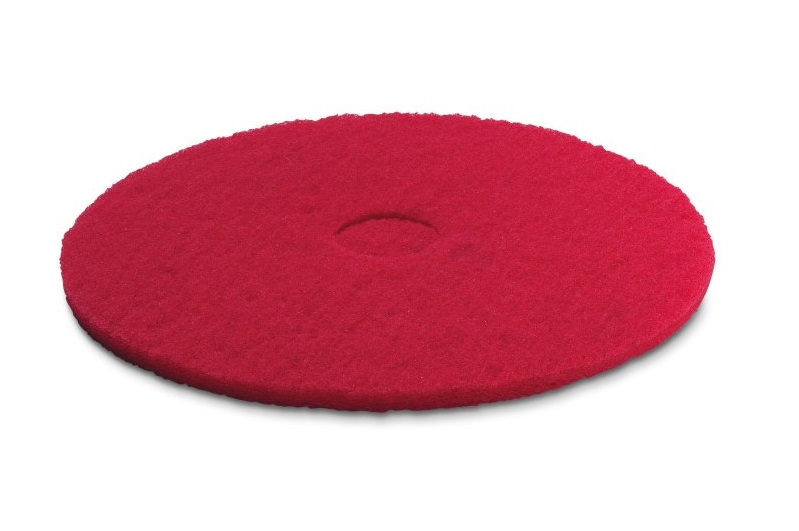 Пад 280мм средне мягкий красный универсальный для химической чистки уп-5шт D55 Karcher 6.371-153.0
