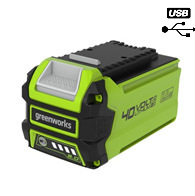 Аккумулятор с USB разъемом GreenWorks G40USB2 40V 2 А.ч