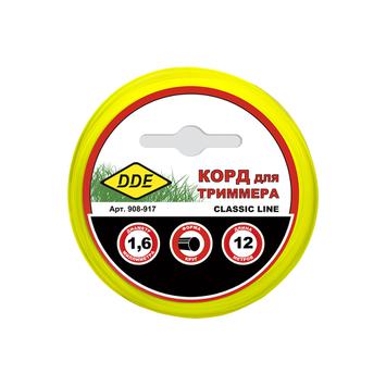 картинка Корд триммерный DDE Classic line (круг, диаметр 1,6 мм, длина 12 м)