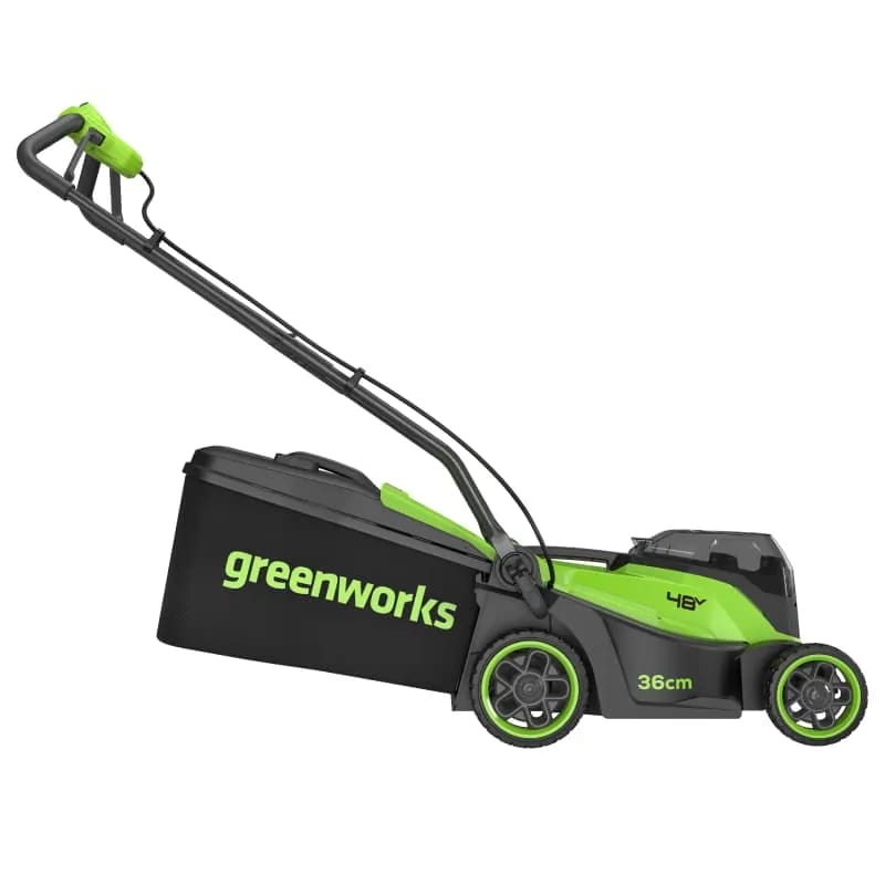 картинка Газонокосилка аккумуляторная Greenworks GD24X2LM361, 2х24V, 36 см, c 2хАКБ 4Ач и ЗУ картинка Газонокосилка аккумуляторная Greenworks GD24X2LM361, 2х24V, 36 см, c 2хАКБ 4Ач и ЗУ