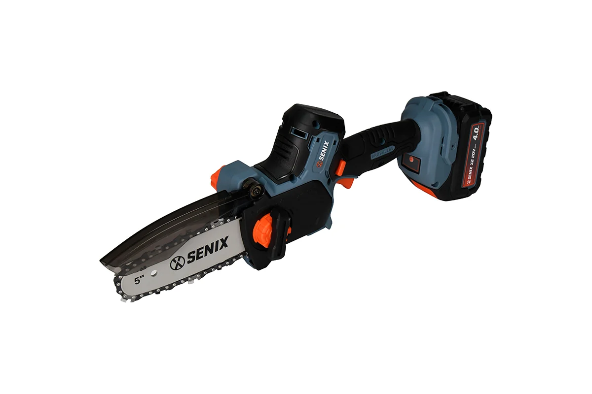 Мини-пила цепная аккумуляторная SENIX X2 20V, 12см, 1 акб, 1зу CSX2-M3-EU