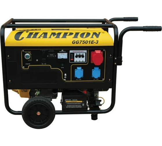 картинка Генератор CHAMPION GG7501E-3 картинка Генератор CHAMPION GG7501E-3