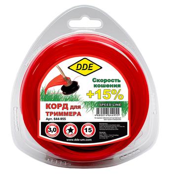 картинка Корд триммерный DDE Speed line (звезда, диаметр 3,0 мм, длина 15 м)