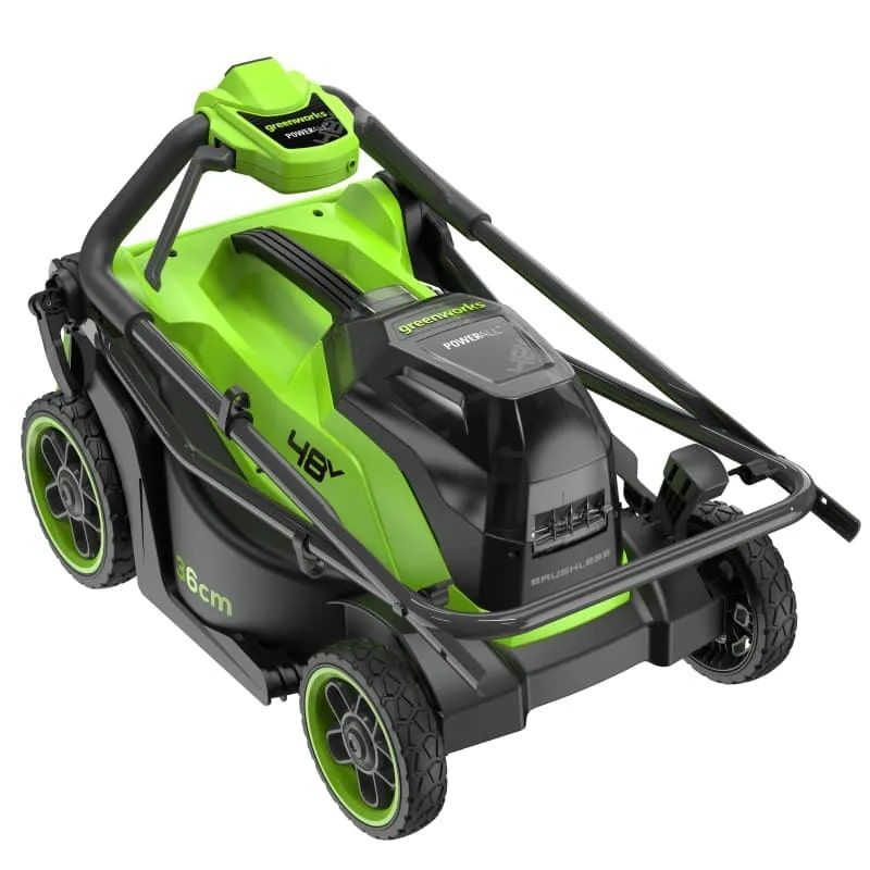 картинка Газонокосилка аккумуляторная Greenworks GD24X2LM361, 2х24V, 36 см, c 2хАКБ 4Ач и ЗУ картинка Газонокосилка аккумуляторная Greenworks GD24X2LM361, 2х24V, 36 см, c 2хАКБ 4Ач и ЗУ