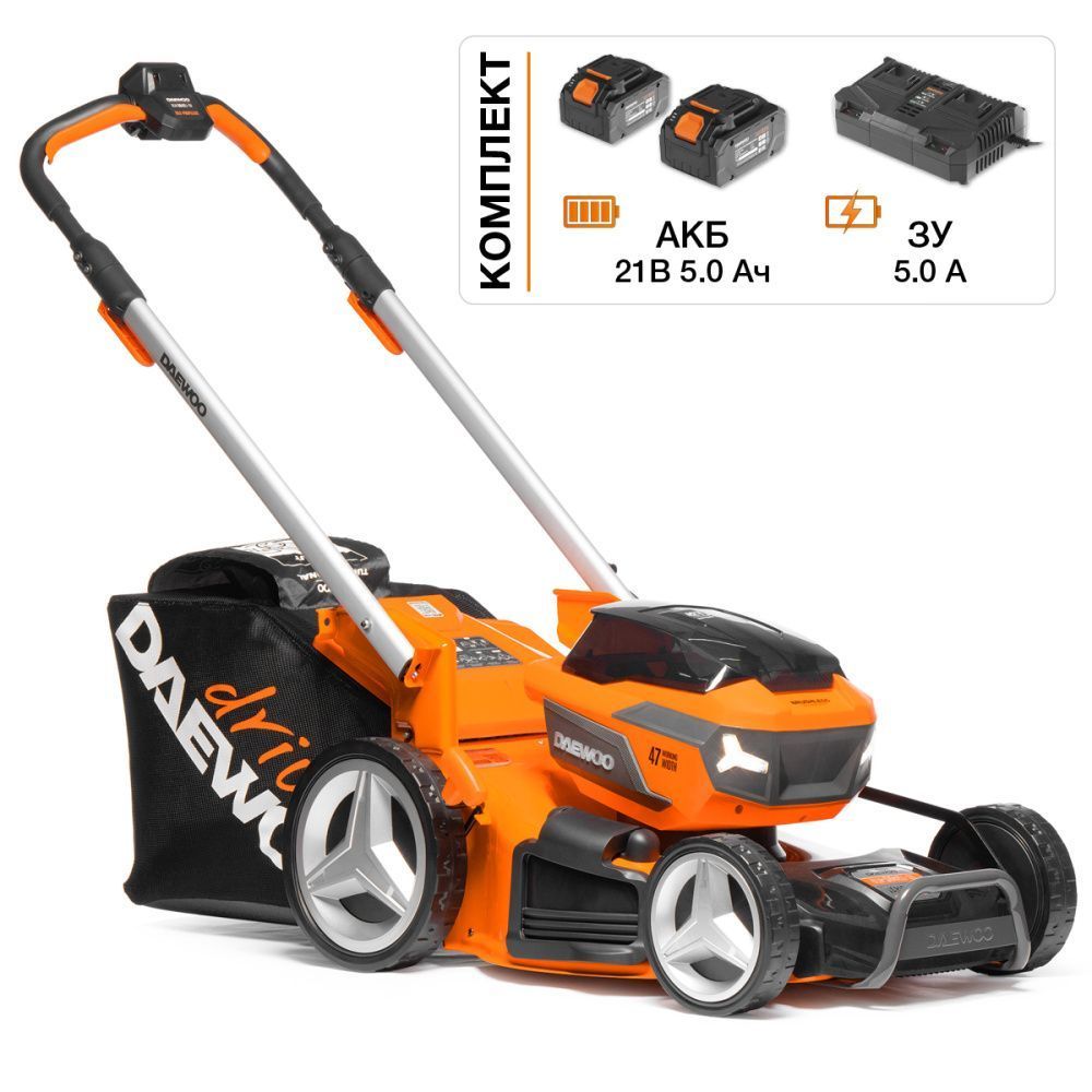 картинка Аккумуляторная газонокосилка DAEWOO DLM 5042Li-SV SET