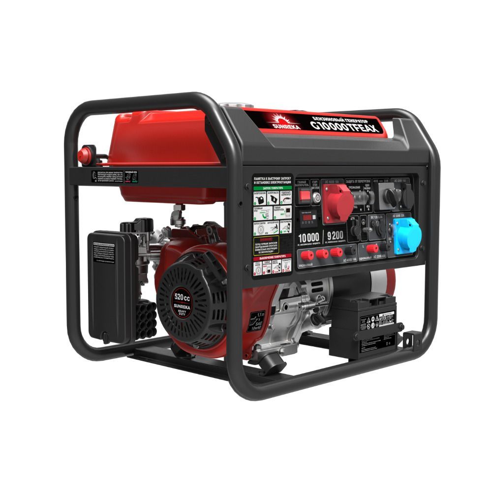 Бензиновый генератор SUNREKA G10000TFEAX, серия «X» Бензиновый генератор SUNREKA G10000TFEAX, серия «X»