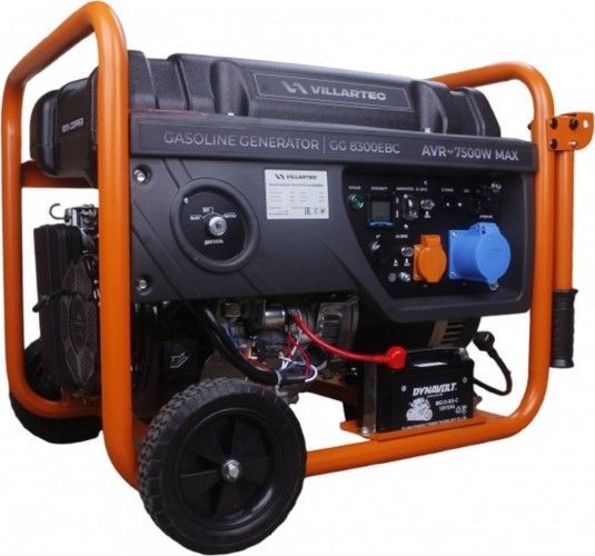 Генератор бензиновый VILLARTEC GG8300ЕВС, 7,5 кВт Генератор бензиновый VILLARTEC GG8300ЕВС, 7,5 кВт