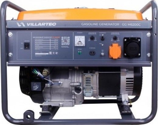 Генератор бензиновый VILLARTEC GGM6200С, 5,0/5,5 кВт Генератор бензиновый VILLARTEC GGM6200С, 5,0/5,5 кВт