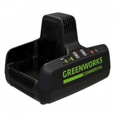 картинка Быстрое зарядное устройство для 2-х аккумуляторов Greenworks G82C2 82V