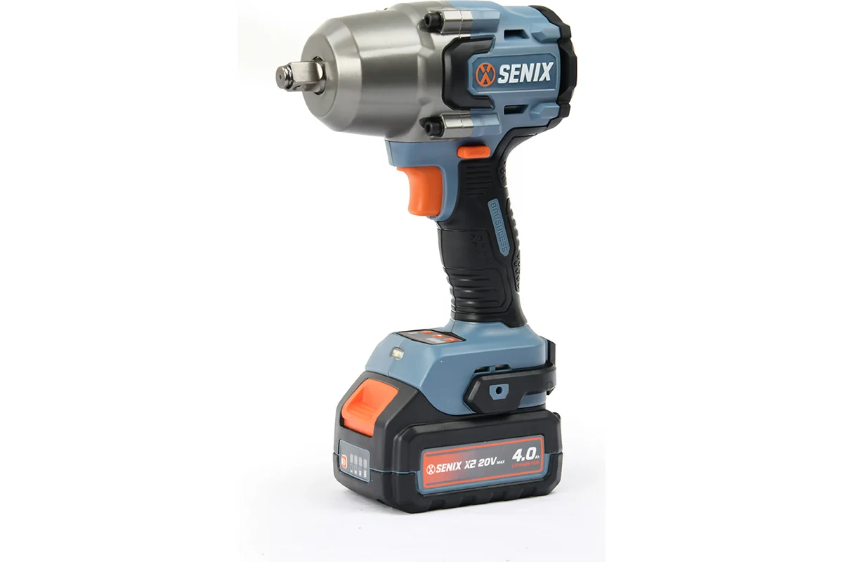 Гайковерт ударный аккумуляторный SENIX X2 20V, 750Нм, 0-2300 об/мин., PDWX2-M7-EU-0