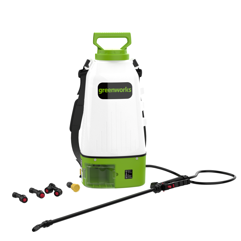 картинка Опрыскиватель аккумуляторный Greenworks BPS2410, 24V, 10 л, без АКБ и ЗУ картинка Опрыскиватель аккумуляторный Greenworks BPS2410, 24V, 10 л, без АКБ и ЗУ
