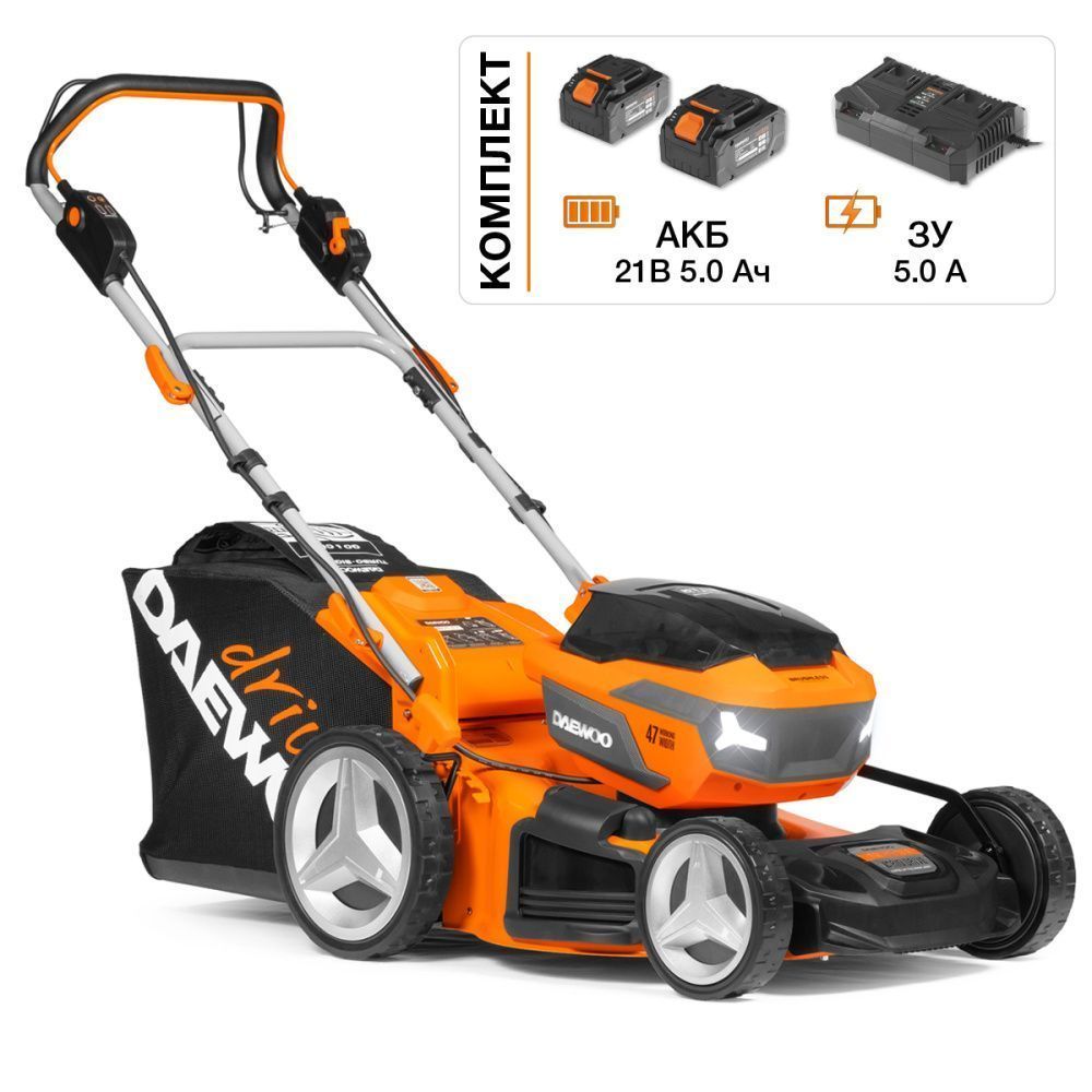 картинка Аккумуляторная газонокосилка DAEWOO DLM 5042Li-S SET