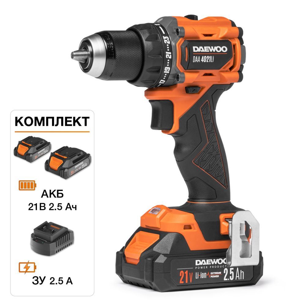Аккумуляторная дрель-шуруповерт DAEWOO DAA 4021Li SET