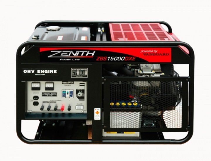картинка Бензиновый генератор Zenith ZBS15000DXE