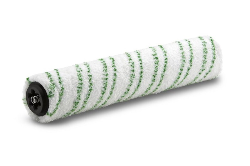 Цилиндрическая щетка 300мм из микроволокна св-зеленая керамогранит в сборе Karcher 4.762-453.0