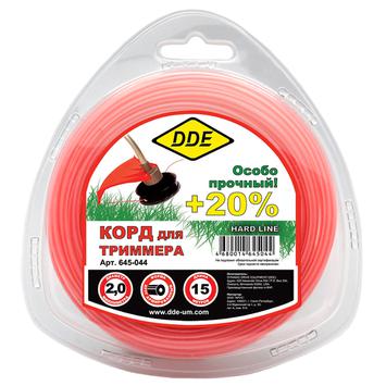 картинка Корд триммерный DDE Hard line (круг армированный, диаметр 2,0 мм, длина 15 м)
