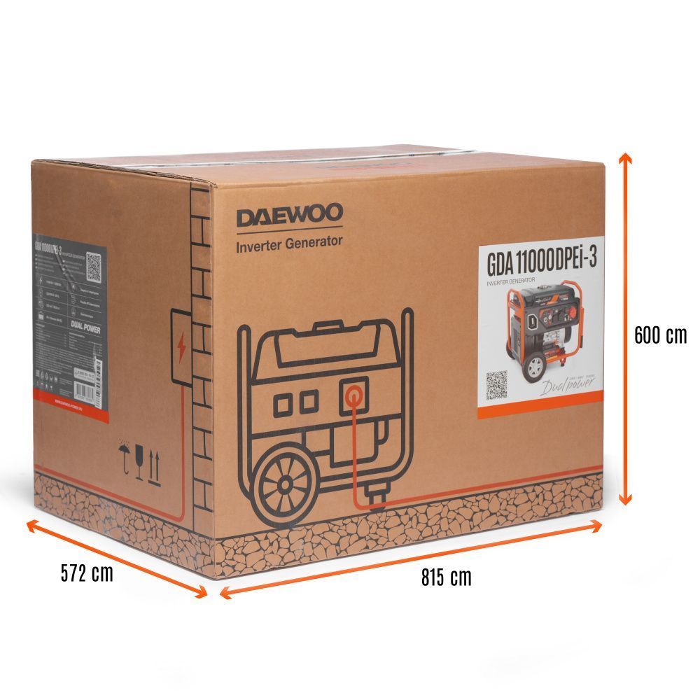 картинка Инверторный бензиновый генератор DAEWOO GDA 11000DPEi-3 картинка Инверторный бензиновый генератор DAEWOO GDA 11000DPEi-3