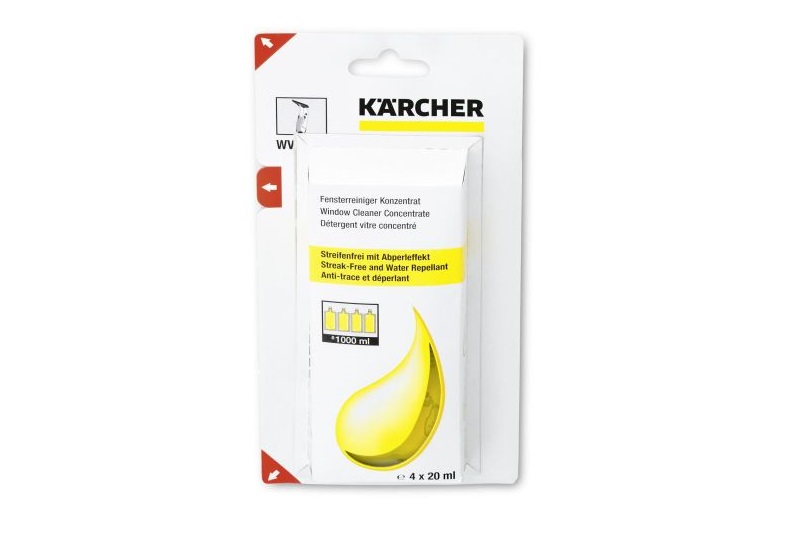Концентрат средства для мойки окон RM 503 (уп 4шт х 20 мл) Karcher 6.295-302.0