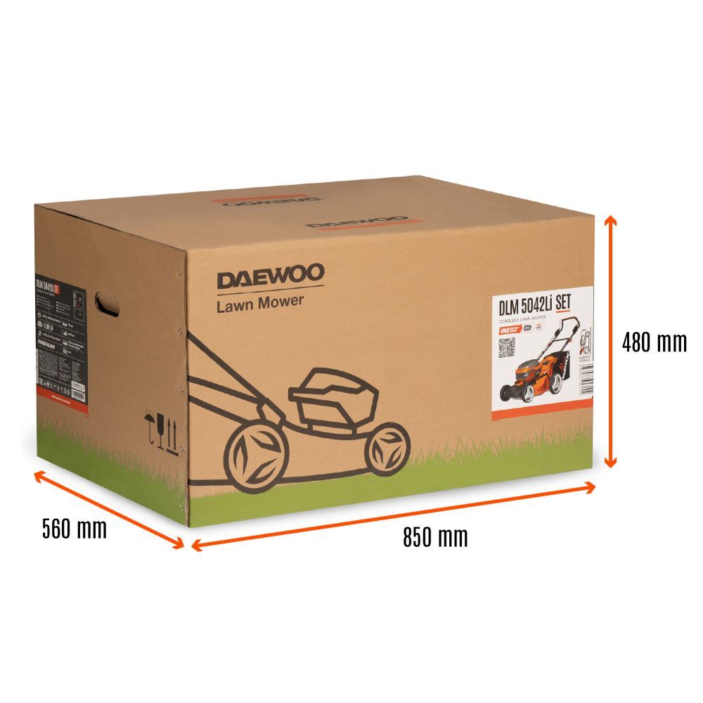 картинка Аккумуляторная газонокосилка DAEWOO DLM 5042Li SET картинка Аккумуляторная газонокосилка DAEWOO DLM 5042Li SET