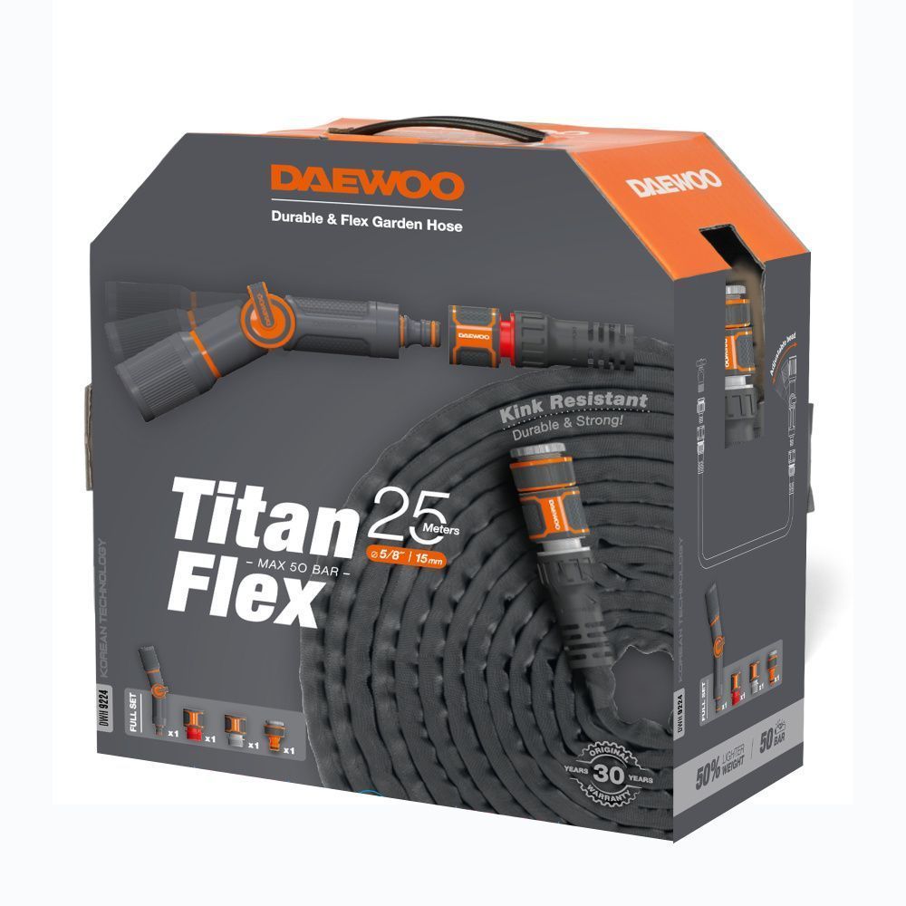 картинка Шланг DAEWOO TitanFlex 15 метров картинка Шланг DAEWOO TitanFlex 15 метров