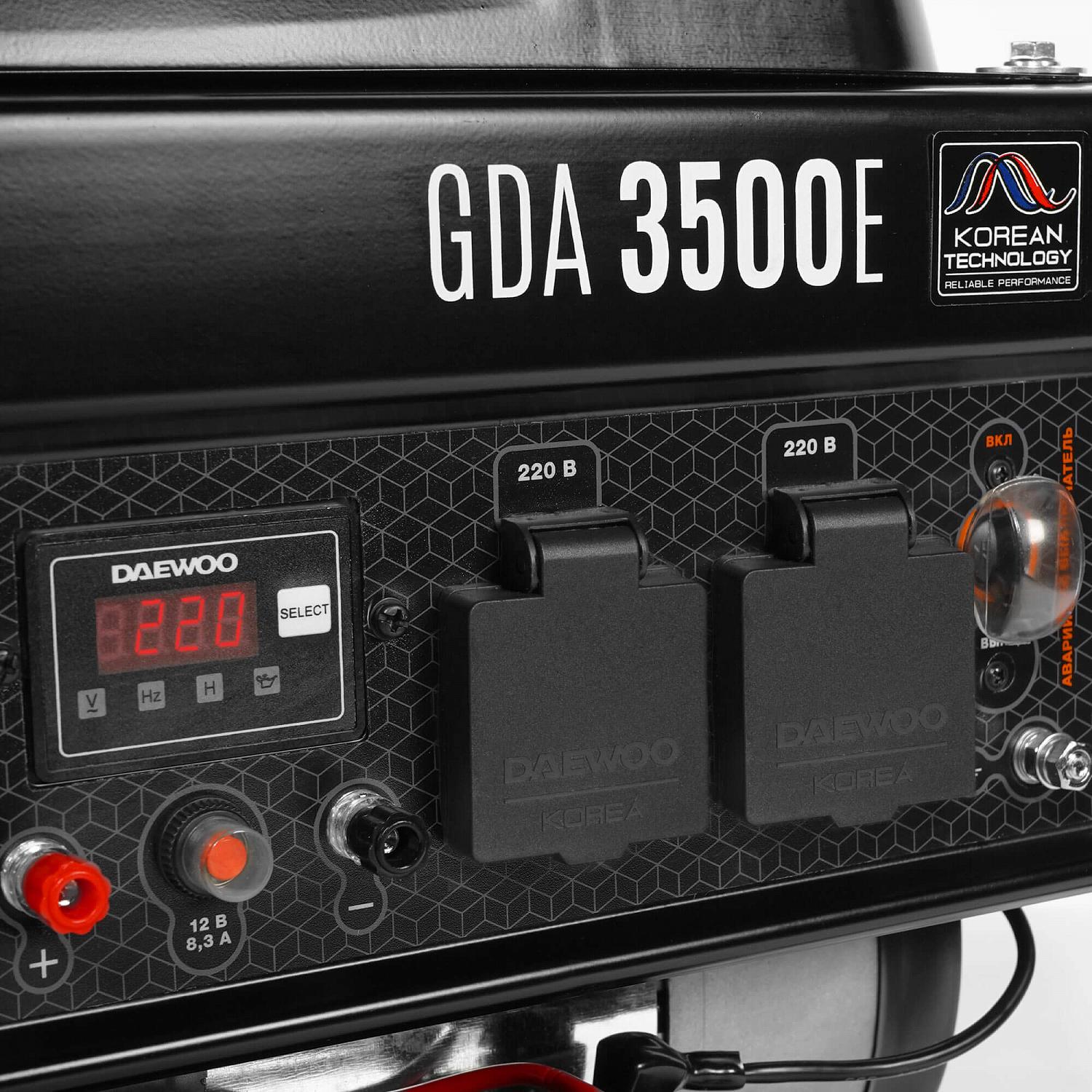 картинка Бензиновый генератор DAEWOO GDA 3500E