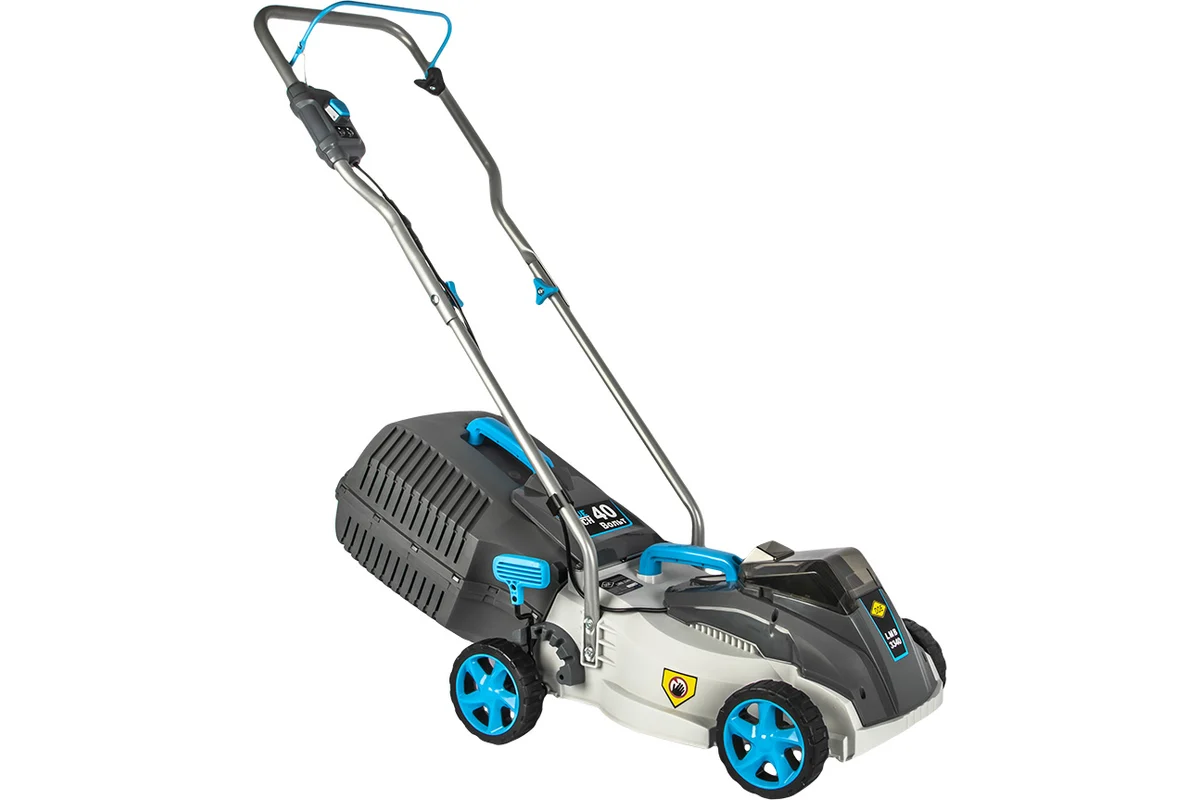 картинка Аккумуляторная газонокосилка DDE BlueTech LMB 3340 (ширина 33 см, высота 25 - 70, сборник, без ЗУ и АКБ) 909-280 картинка Аккумуляторная газонокосилка DDE BlueTech LMB 3340 (ширина 33 см, высота 25 - 70, сборник, без ЗУ и АКБ) 909-280