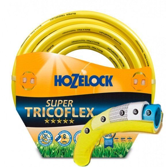 картинка Садовый поливочный шланг Hozelock Super Tricoflex 15м х 15мм арт.139068
