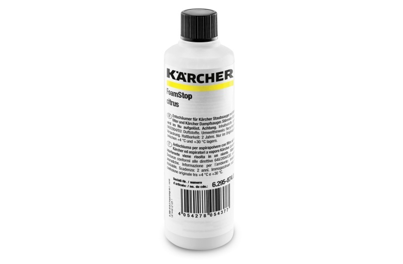 картинка Жидкий пеногаситель RM FoamStop Citrus с цитрусовым ароматизатором 125ml Karcher 6.295-874.0