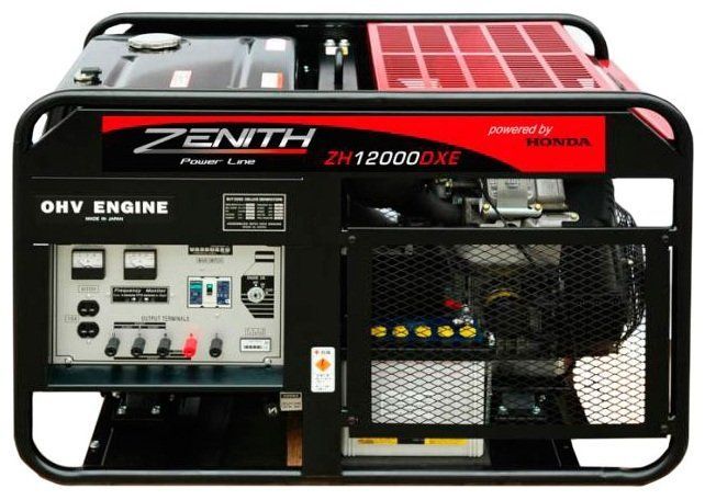 картинка Бензиновый генератор Zenith ZH12000-3DXE