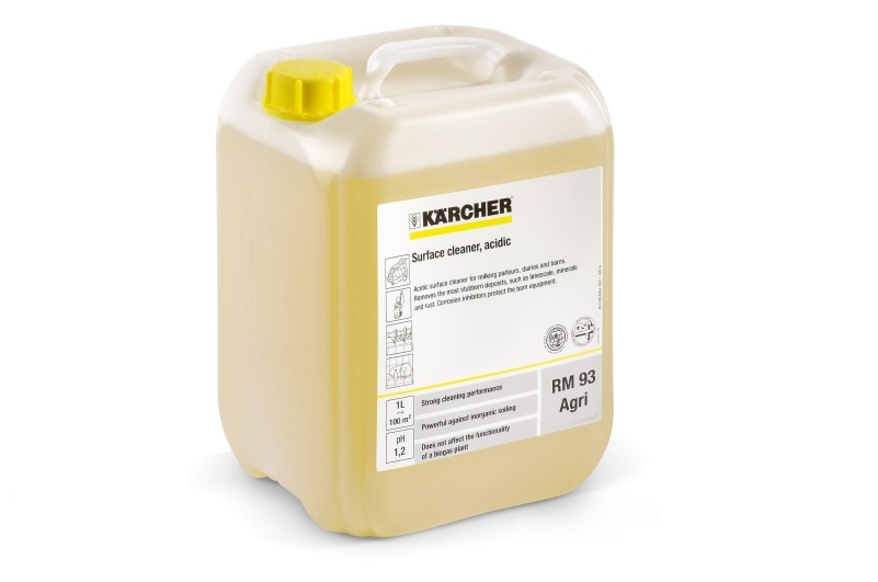 Профессиональное средство RM 93 AGRI кислотное для доильных установок, 10л Karcher 6.295-658.0