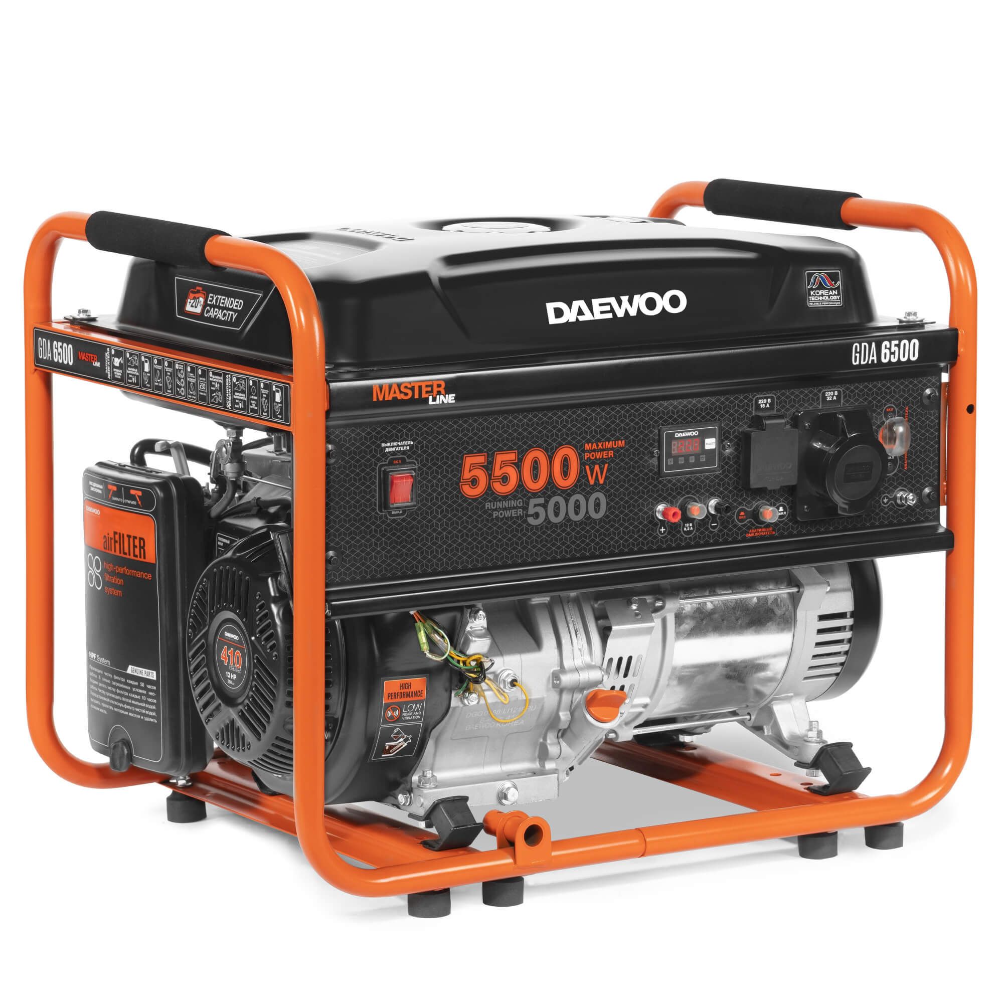 картинка Бензиновый генератор DAEWOO GDA 6500
