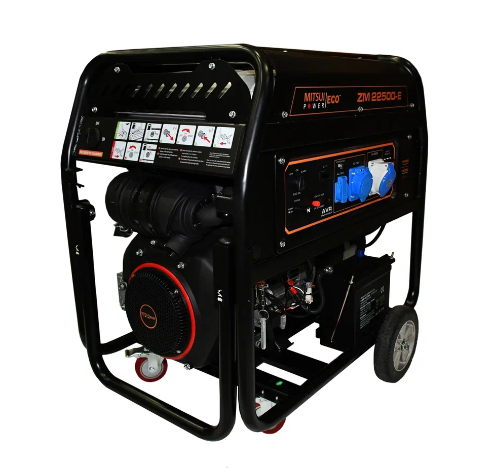 картинка Бензиновый генератор Mitsui Power Eco ZM 22500 E картинка Бензиновый генератор Mitsui Power Eco ZM 22500 E