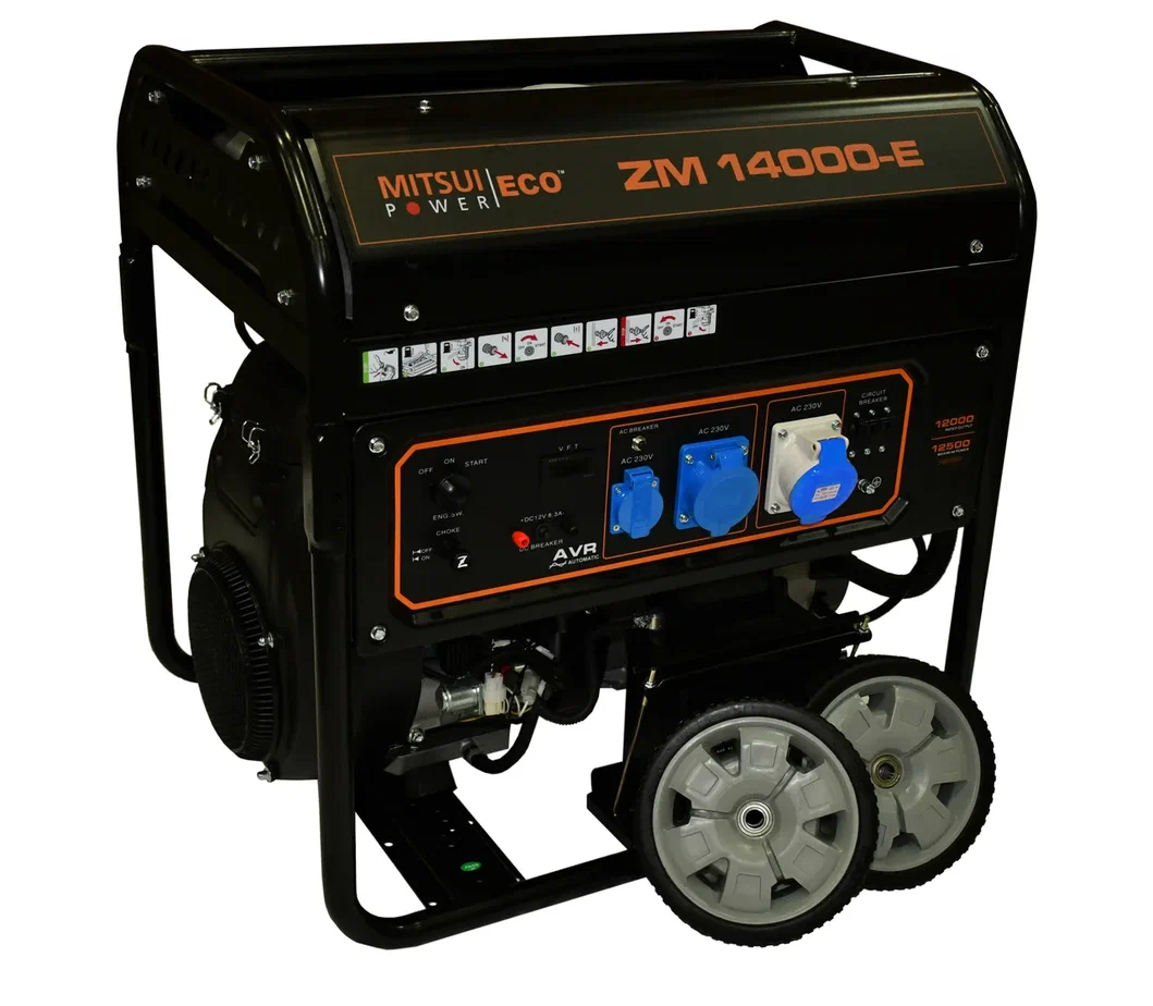 картинка Бензиновый генератор Mitsui Power Eco ZM 14000 E картинка Бензиновый генератор Mitsui Power Eco ZM 14000 E