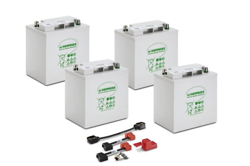 Комплект аккумуляторных батарей Karcher 24В/170Ач необслуживаемые 4штх6В + кабели 4.035-388.0