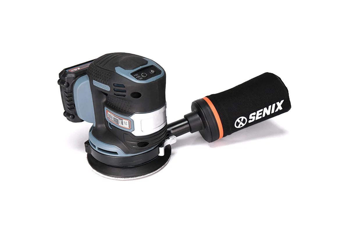 Шлифовальная эксцентриковая аккумуляторная машина SENIX X2 20V, 125мм, 1 акб, 1 зу PSX2-M1-EU