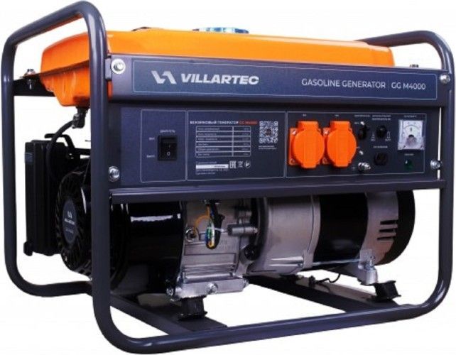картинка Генератор бензиновый VILLARTEC GGM4000, 3,2/3,5 кВт