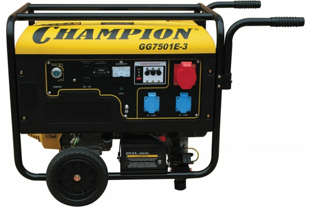 картинка Генератор CHAMPION GG7501E-3 картинка Генератор CHAMPION GG7501E-3