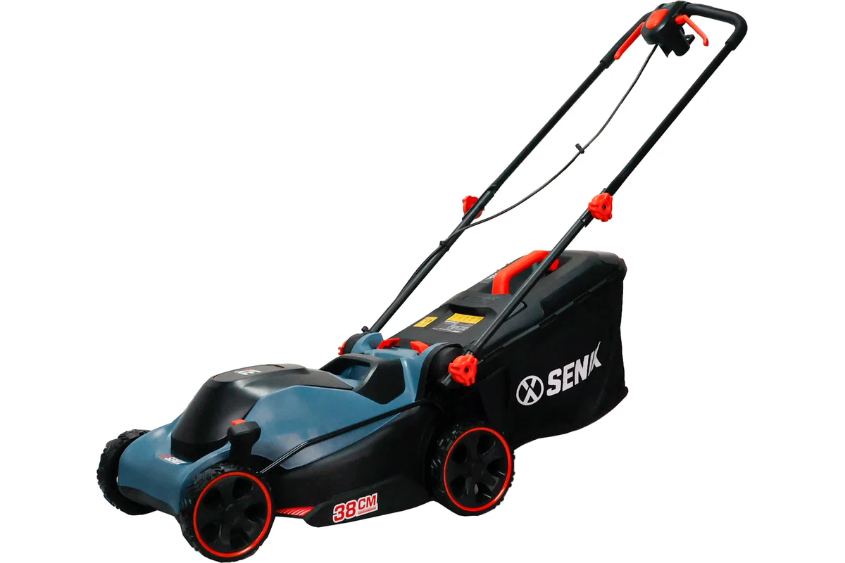 Газонокосилка электрическая 1600 Вт, 38 см нож SENIX LPPE16-M1-EU