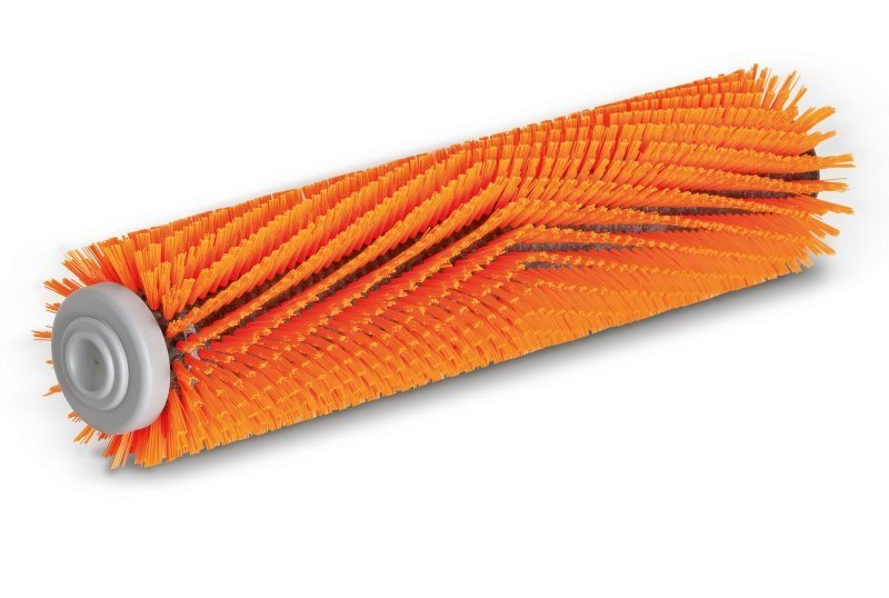 Цилиндрическая щетка 400мм профилированная оранжевая для структурированных покрытий и швов Karcher 4.762-251.0